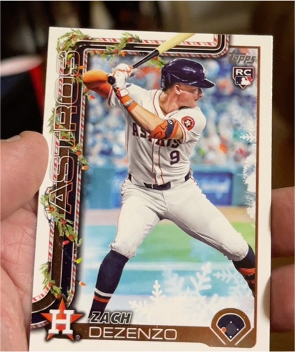 2025 Topps Holiday #H162 Zach Dezenzo — front