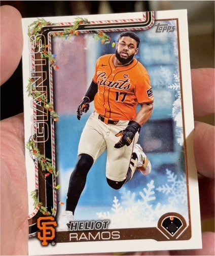 2025 Topps Holiday #H129 Heliot Ramos — front