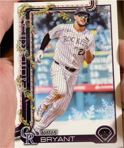 2025 Topps Holiday #H81 Kris Bryant — front