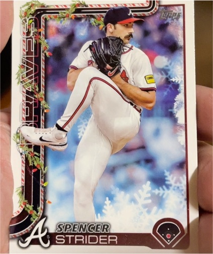 2025 Topps Holiday #H75 Spencer Strider — front