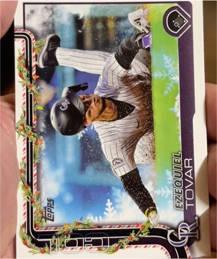 2025 Topps Holiday #H145 Ezequiel Tovar — front