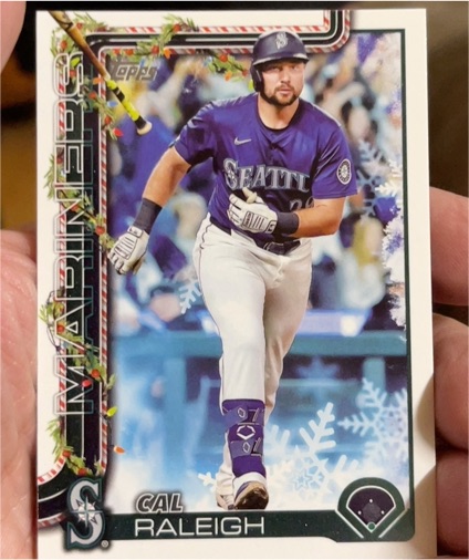 2025 Topps Holiday #H54 Cal Raleigh — front