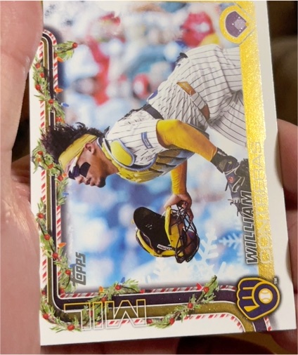 2025 Topps Holiday #H21 William Contreras — front