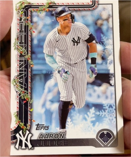 2025 Topps Holiday #H161 Aaron Judge — front