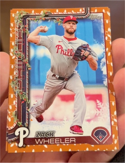 2025 Topps Holiday #H179 Zack Wheeler — front