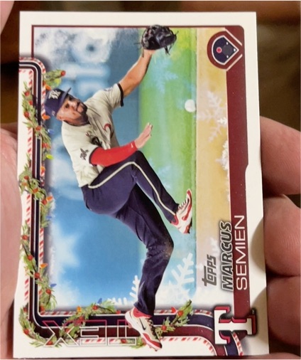 2025 Topps Holiday #H9 Marcus Semien — front