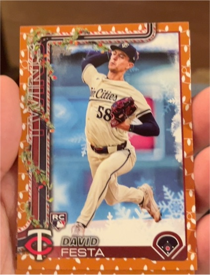 2025 Topps Holiday #H78 David Festa — front