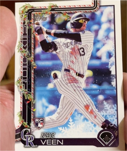 2025 Topps Holiday #H92 Zac Veen — front