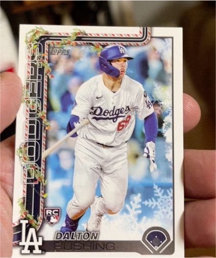 2025 Topps Holiday #H105 Dalton Rushing — front