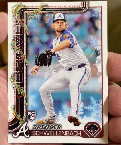 2025 Topps Holiday #H199 Spencer Schwellenbach — front