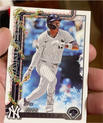 2025 Topps Holiday #H176 Jazz Chisholm Jr. — front