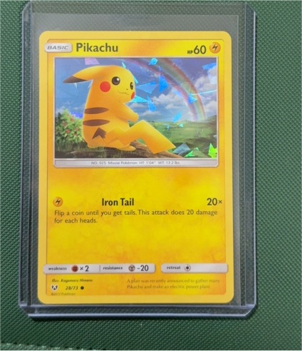 2017 Pokémon TCG Shining Legends #28 Pikachu — front