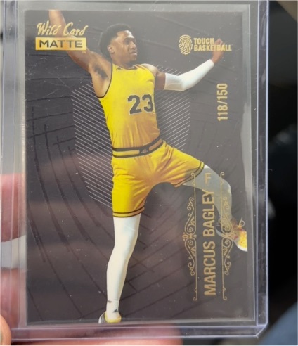 2022 Wild Card Matte Touch Basketball #MB-55 Marcus Bagley — front