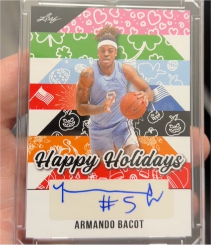 2025 Leaf Happy Holidays #BA-AB1 Armando Bacot — front