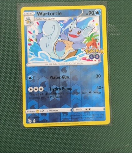 2022 Pokémon GO #016 Wartortle Reverse Holo — front