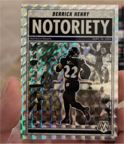 2025 Panini Mosaic #4 Derrick Henry Notoriety — front