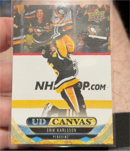 2024-25 Upper Deck #C179 Erik Karlsson UD Canvas Pittsburgh Penguins — front