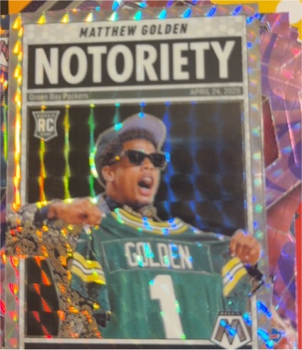 2025 Panini Mosaic #21 Matthew Golden Notoriety — front