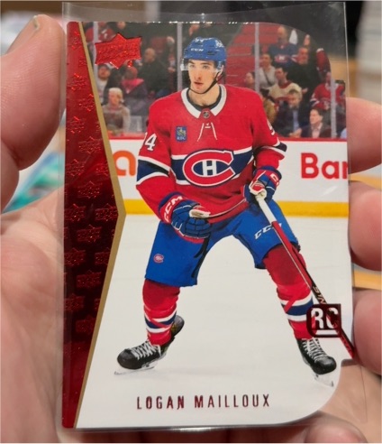 2024-25 Upper Deck Series 2 Rookie Die Cut #RDT-18 Logan Mailloux — front