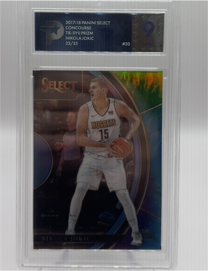 2017-18 Panini Select Concourse Tie-Dye Prizm #30 Nikola Jokic — front