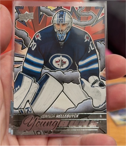 2024-25 Upper Deck Series 2 Young Guns Renewed #214 Connor Hellebuyck — front