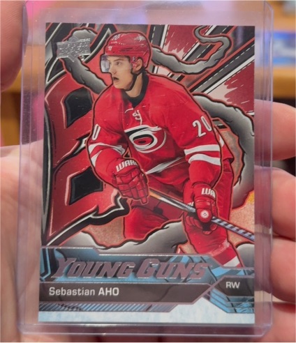 2024-25 Upper Deck Series 2 Young Guns Renewed #210 Sebastian Aho — front