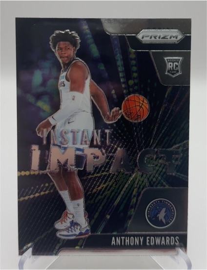 2020-21 Panini Prizm #1 Anthony Edwards Instant Impact — front