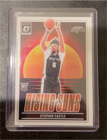 2024-25 Panini Donruss Optic #6 Stephon Castle Rising Suns Rookie RC Spurs — front