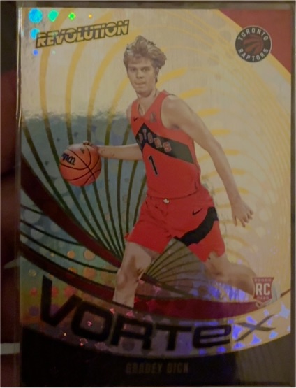 2023-24 Panini Revolution #5 Gradey Dick Vortex — front