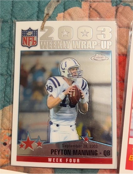 2003 Topps Chrome Weekly Wrap-Up #294 Peyton Manning — front