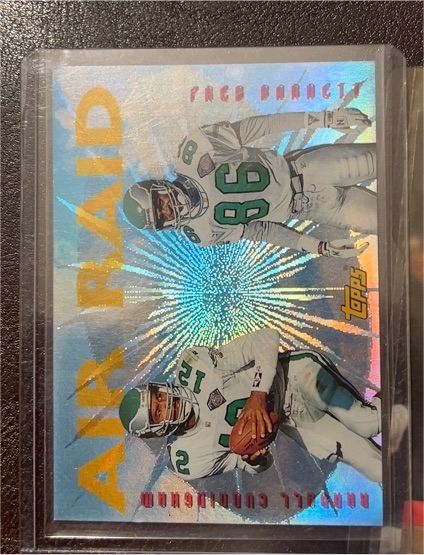 1995 Topps #AR10 Randall Cunningham / Troy Aikman Air Raid — front