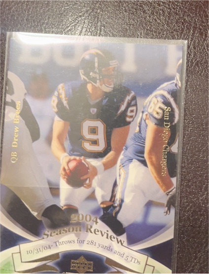 2004 Upper Deck Season Review Drew Brees — front