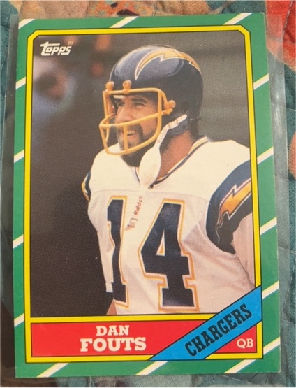 1986 Topps #231 Dan Fouts — front