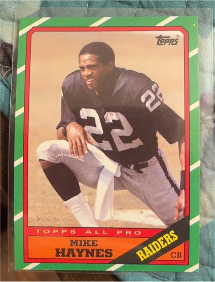 1986 Topps #73 Mike Haynes — front