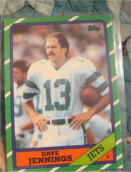 1986 Topps #110 Dave Jennings — front
