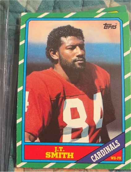 1986 Topps #330 J.T. Smith — front