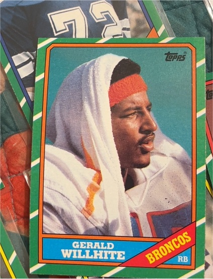 1986 Topps #114 Gerald Willhite — front