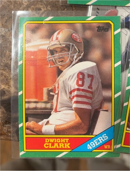 1986 Topps #160 Dwight Clark — front