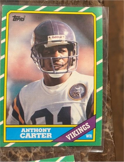 1986 Topps #297 Anthony Carter — front