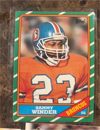 1986 Topps #113 Sammy Winder — front