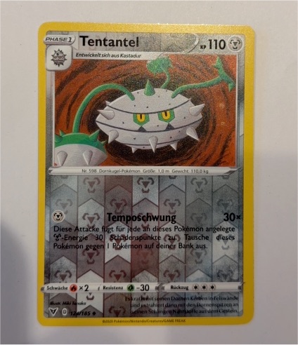 2020 Pokémon Vivid Voltage #124 Tentantel — front