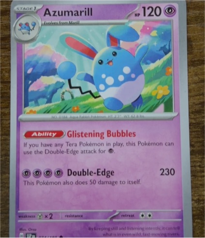 2024 Pokemon SV08: Surging Sparks #74 Azumarill — front