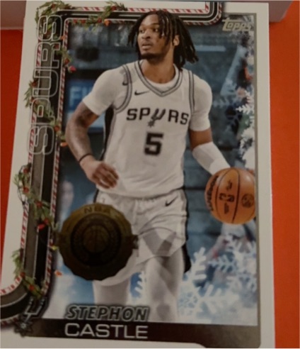 2025-26 Topps Holiday #H158 Stephon Castle — front