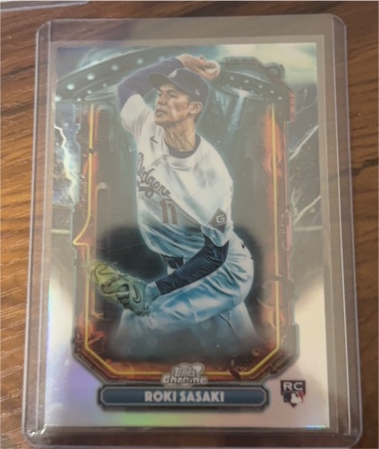2025 Topps Cosmic Chrome #ET-23 Roki Sasaki Extraterrestrial Talent RC Dodgers — front