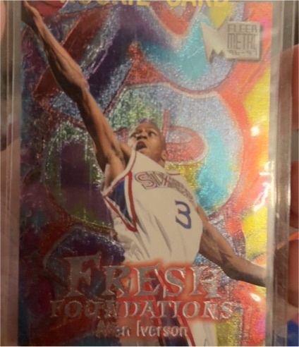 1996-97 Fleer Metal #236 Allen Iverson Fresh Foundations Rookie — front