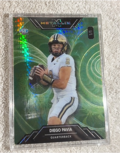 2025 Wild Card Metallix #1/1 Diego Pavia — front