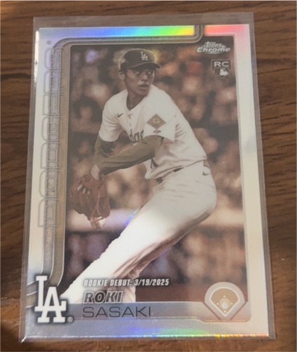 2025 Topps Chrome Update #USC73 Roki Sasaki — front