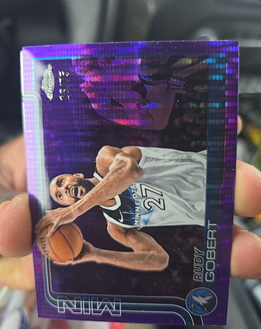 2025-26 Topps Chrome #165 Rudy Gobert — front
