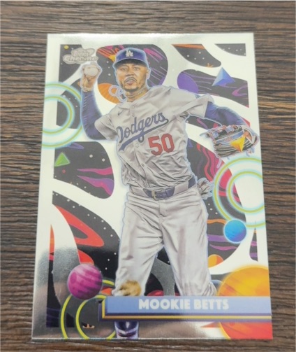 2025 Topps Chrome Cosmic Mookie Betts — front