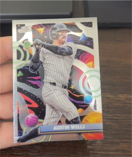 2025 Topps Chrome Cosmic #127 Austin Wells — front